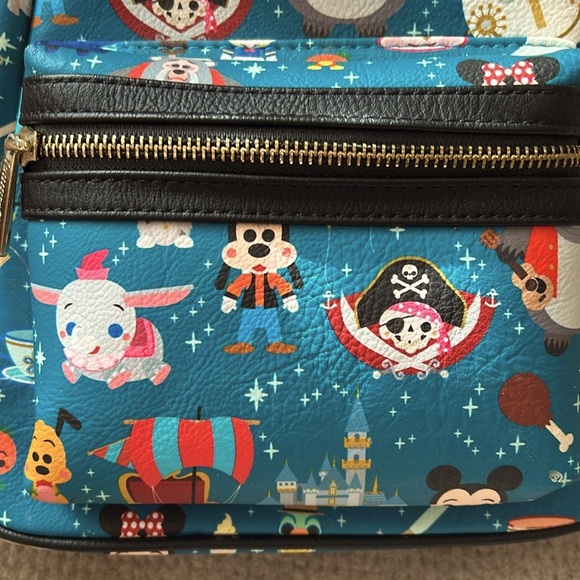 🏰Loungefly Disney Parks Backpack Multiple Characters - Picture 3 of 9
